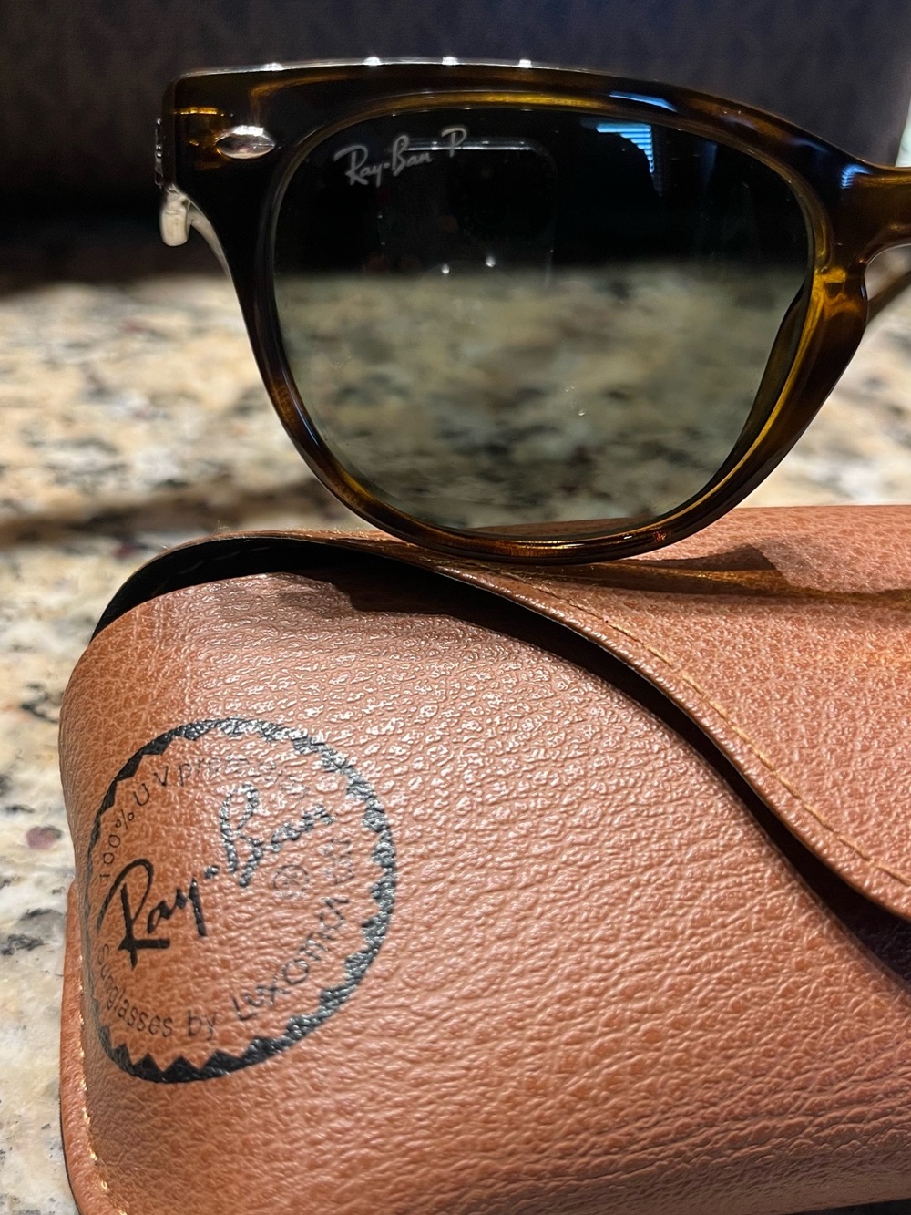 Ray-Ban Women's Tortoiseshell Frame Sunglasses with Brown Lenses